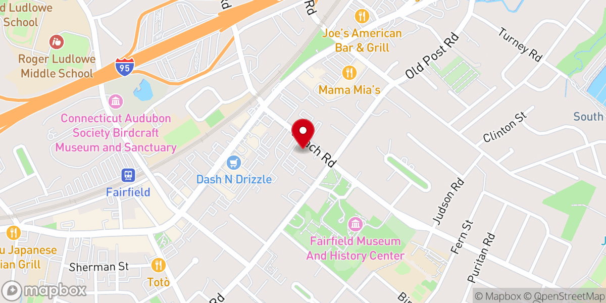Map showing location of First Church Congregational