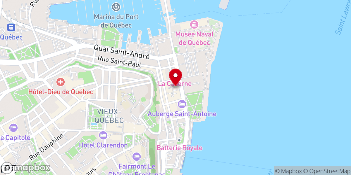 Map showing location of Museum of Civilization