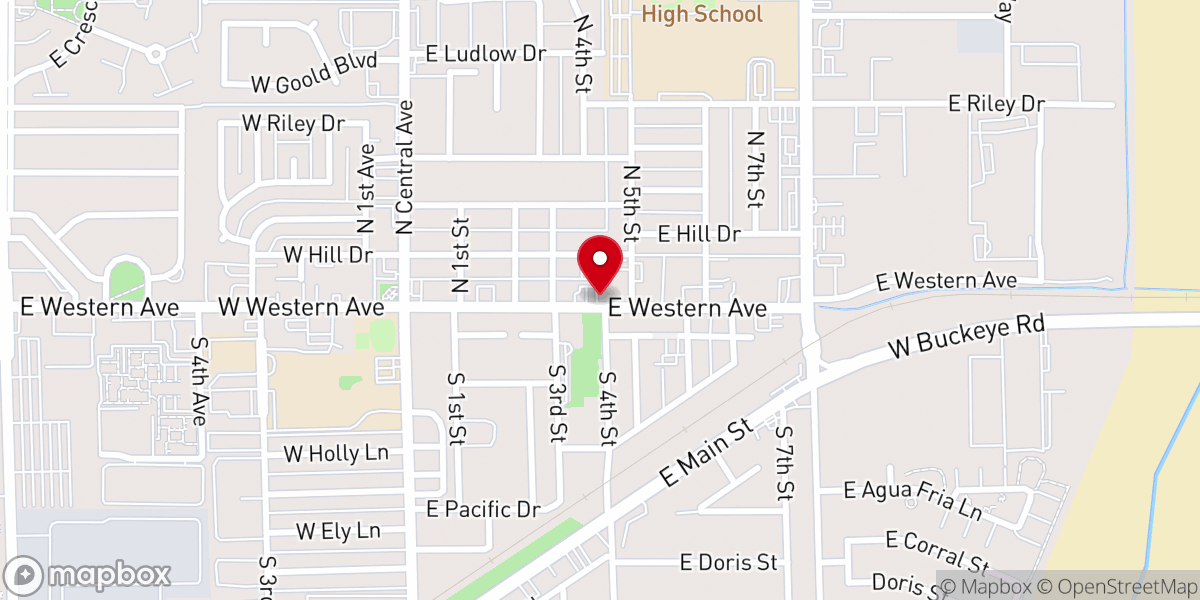 Map showing location of Sinai Family Worship