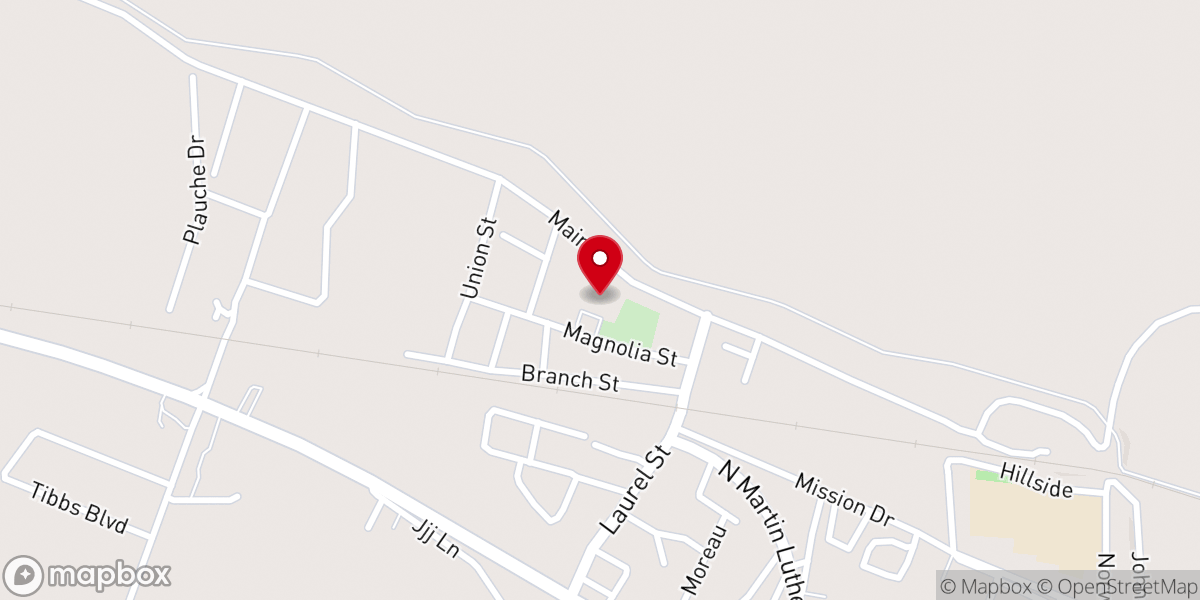 Map showing location of Christ the King Catholic Church
