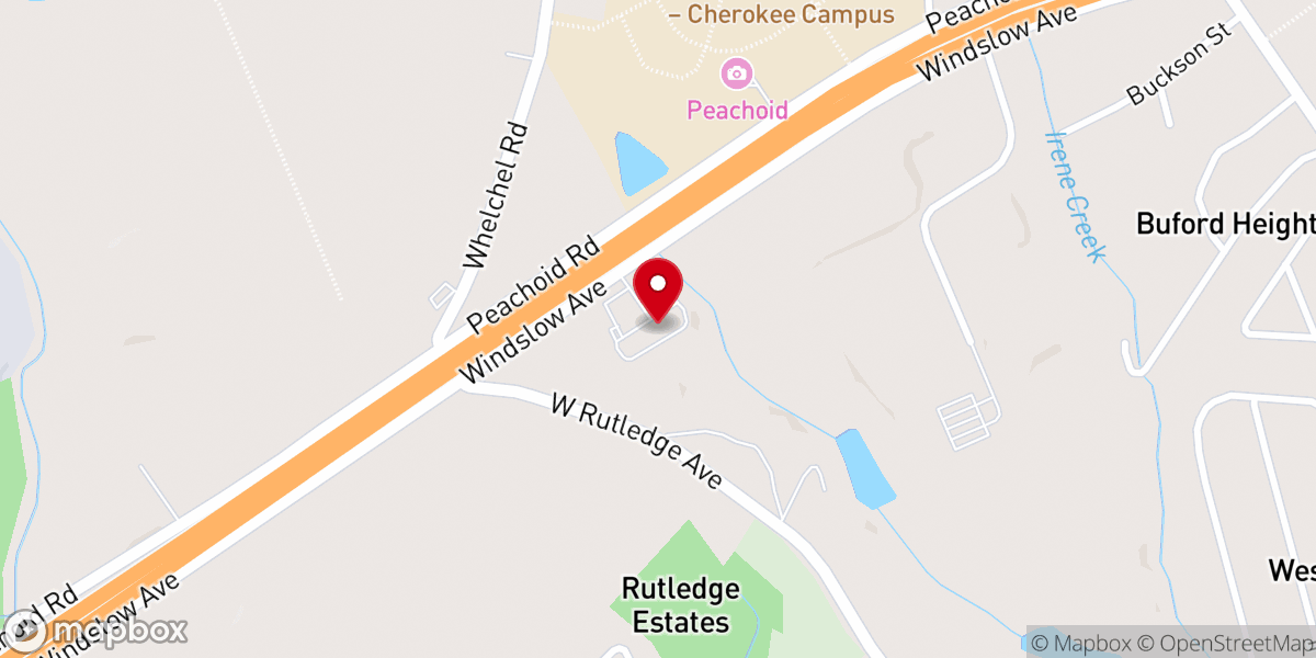Map showing location of Rock Solid Community Church
