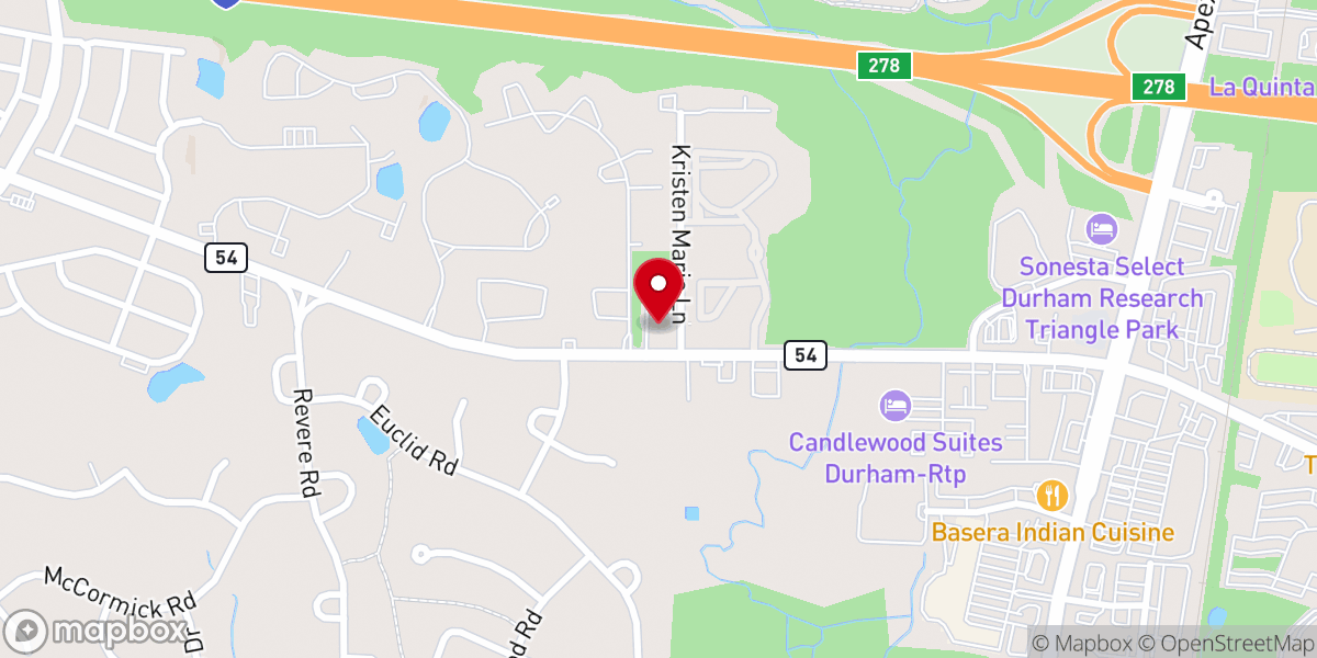 Map showing location of Christus Victor Lutheran Church
