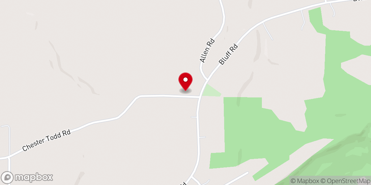 Map showing location of Walls Chapel Church of God