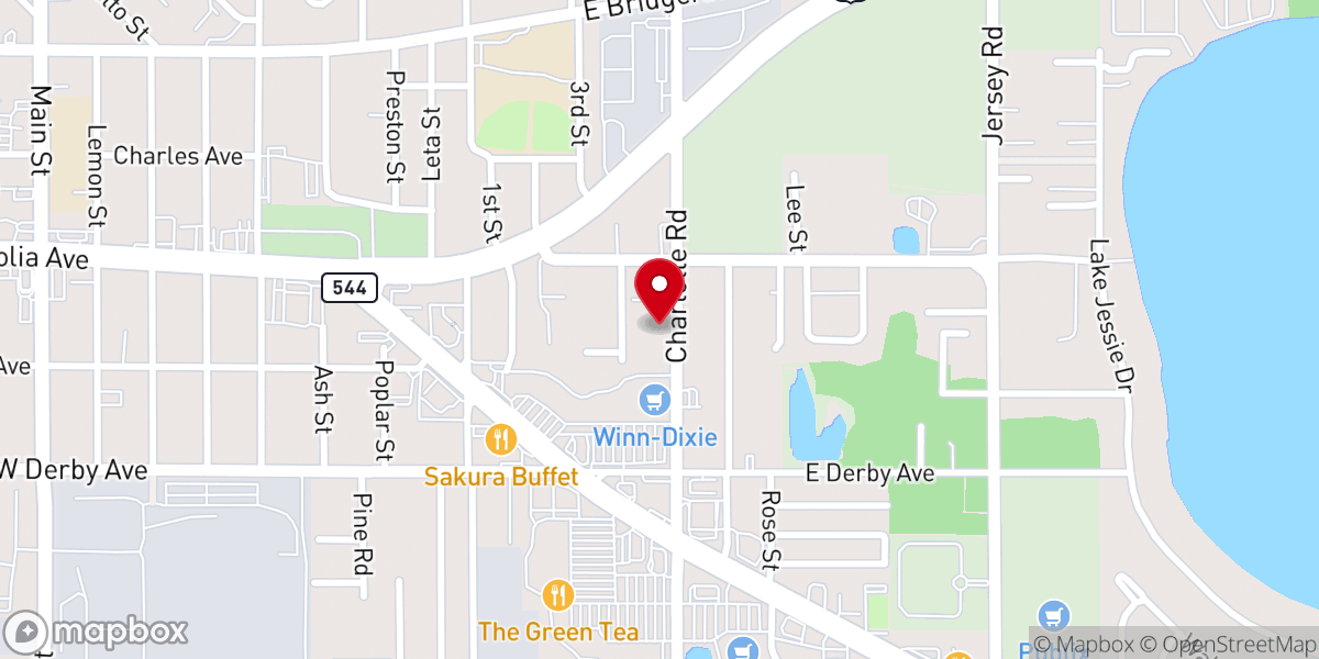 Map showing location of Winter Haven Vietnamese Alliance Church