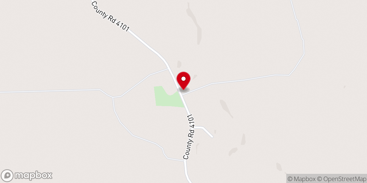 Map showing location of Siloam Church
