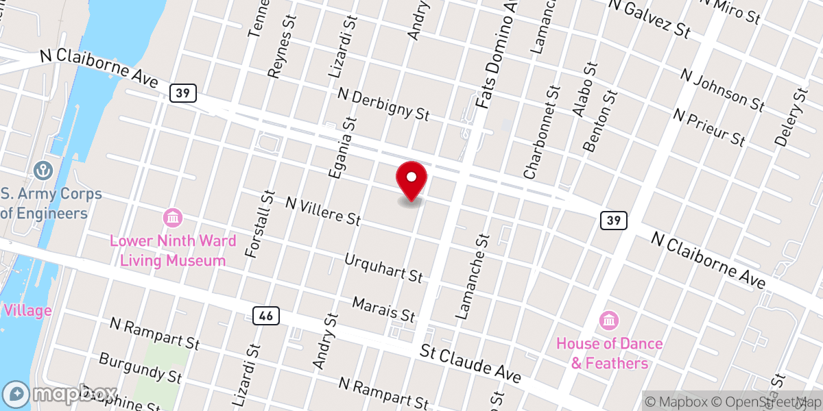 Map showing location of Third Church of God in Christ