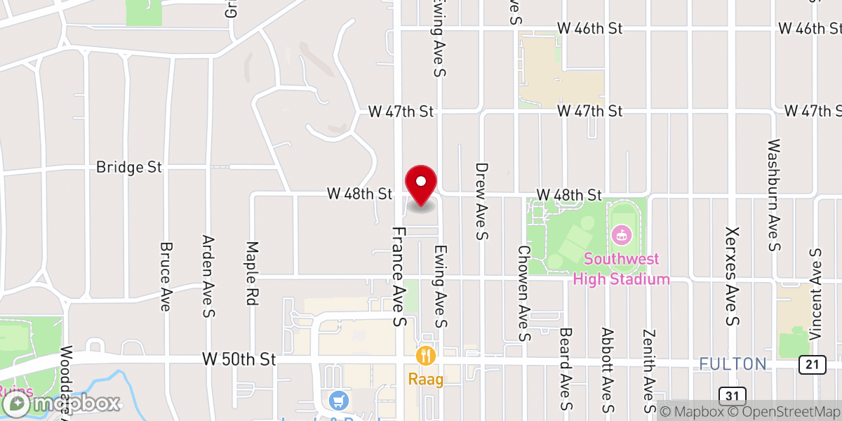 Map showing location of Lutheran Church of the Good Shepherd
