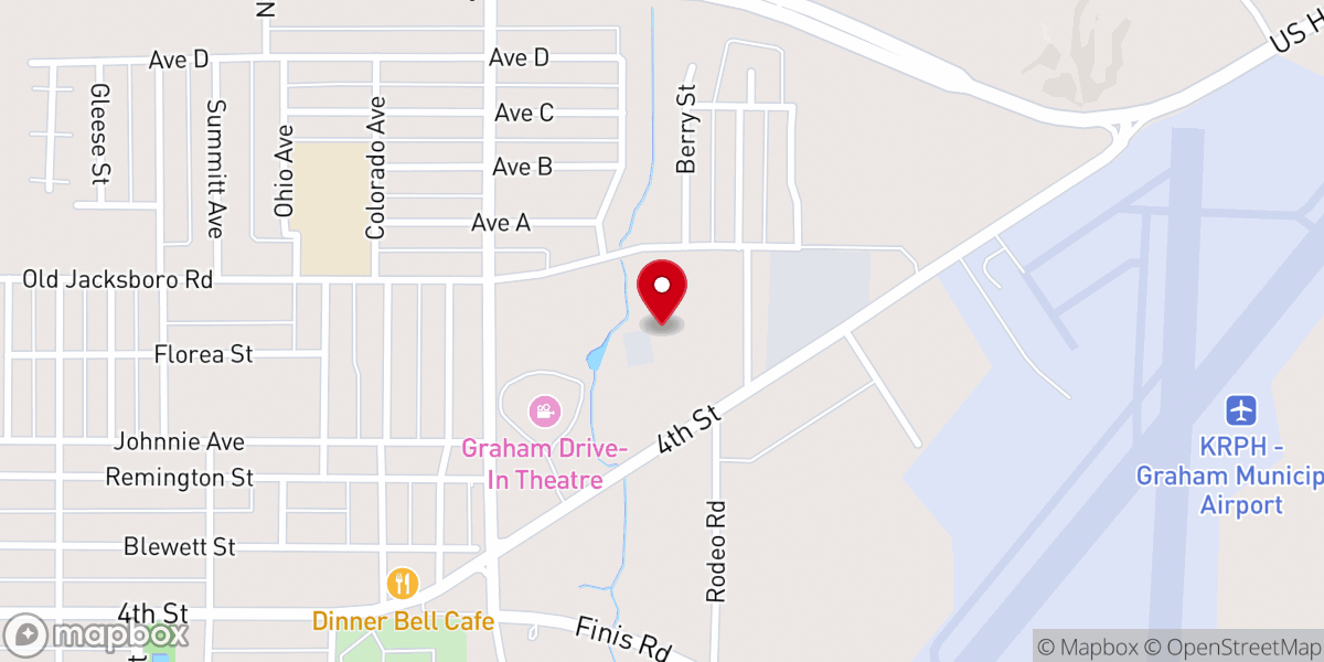 Map showing location of HighRidge Church Graham