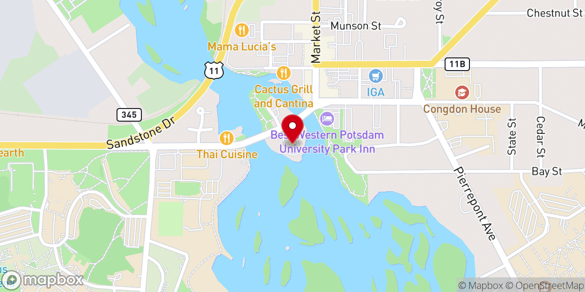 Map showing location of Trinity Episcopal Church