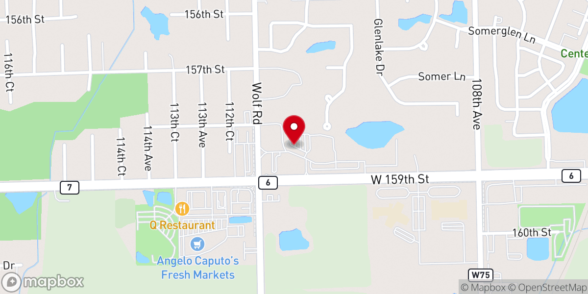 Map showing location of Calvary Reformed Church