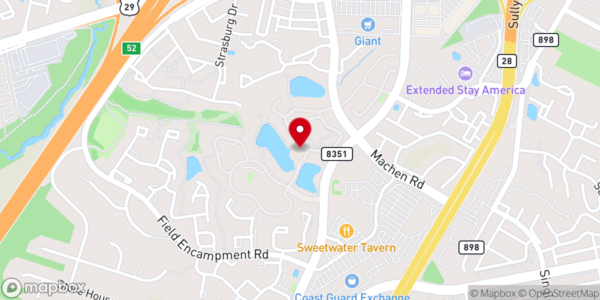 Map showing location of Lakeside Apartments