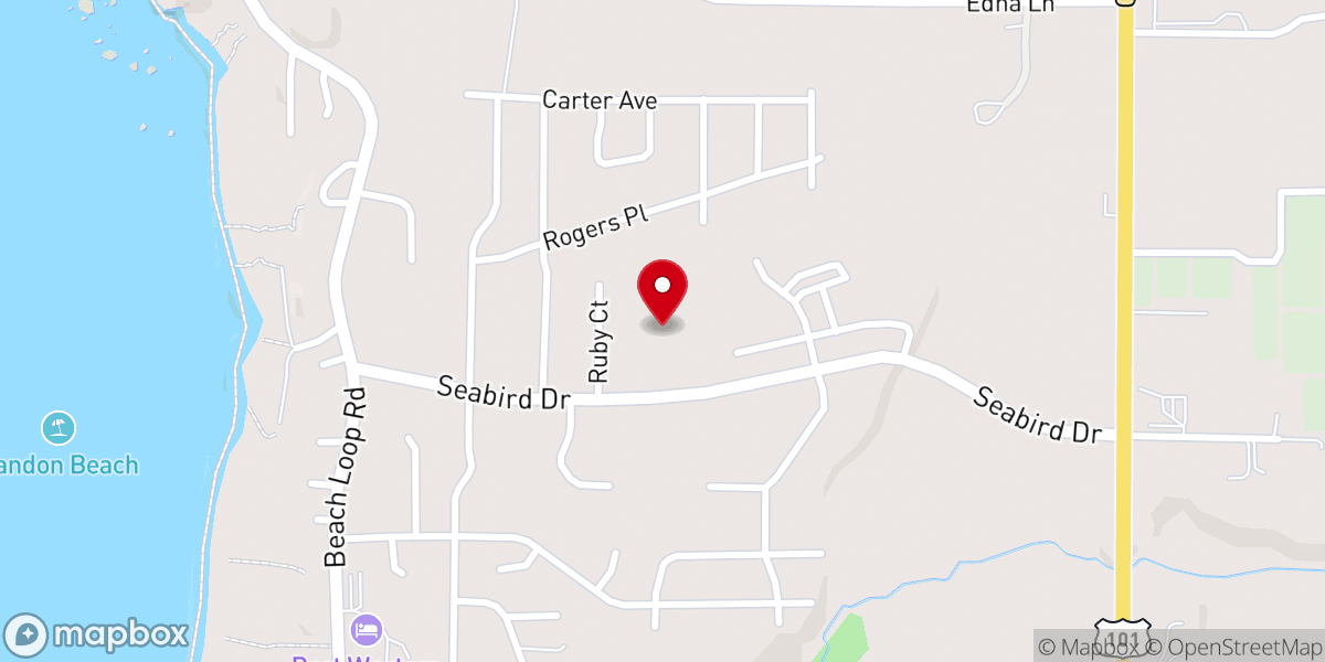 Map showing location of Seabird Chapel Church of God