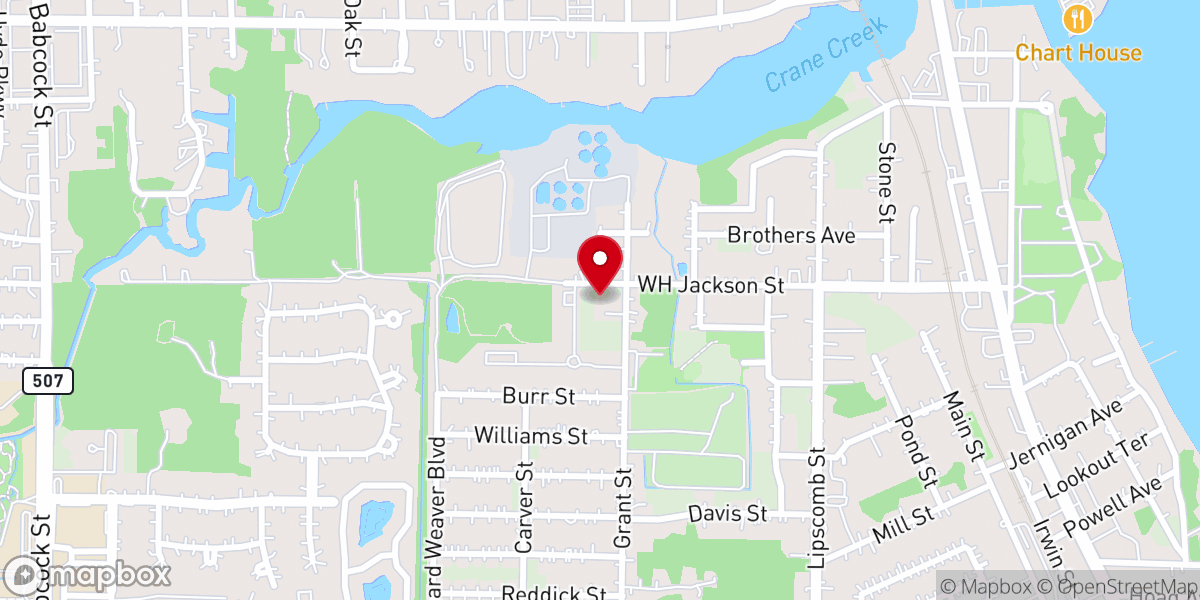 Map showing location of Scott Chapel United Methodist Church