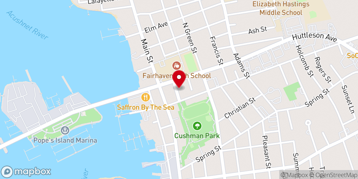 Map showing location of Victory Baptist Church