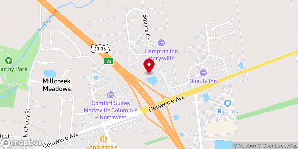 Map showing location of House of Faith Worship Center