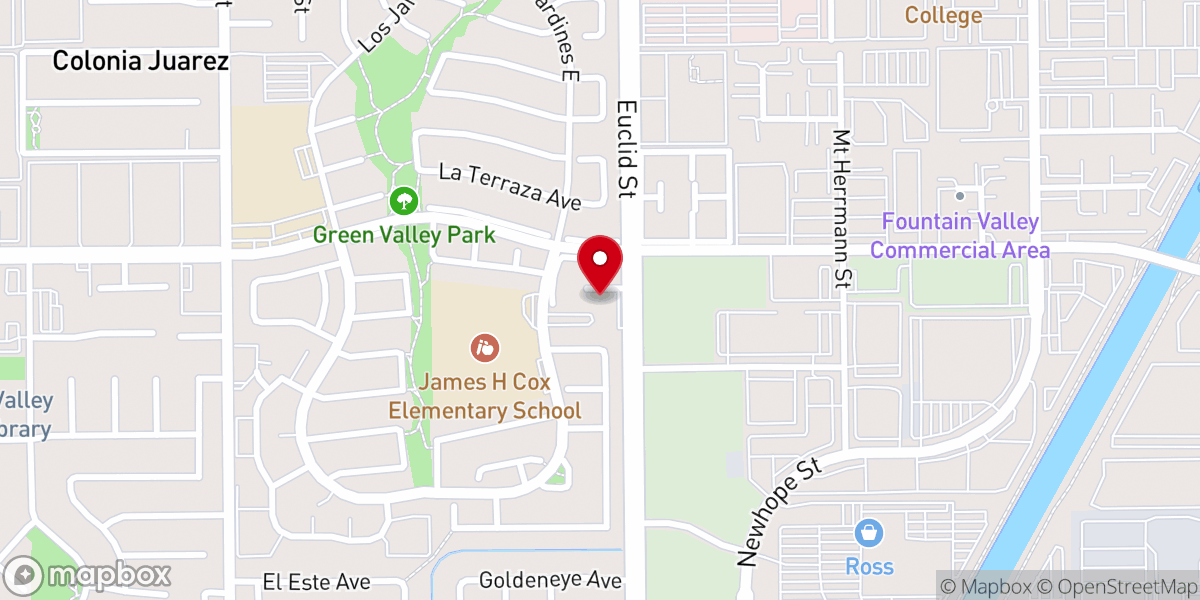 Map showing location of Cornerstone Christian Fellowship