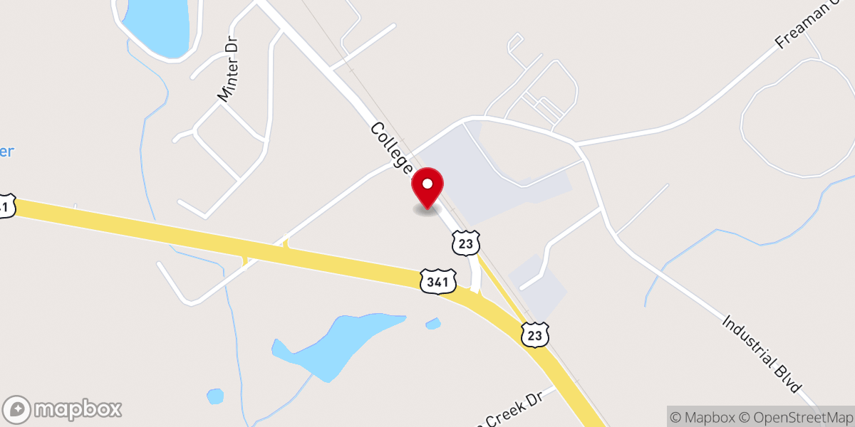 Map showing location of Eastman-Dodge County Area Chamber of Commerce