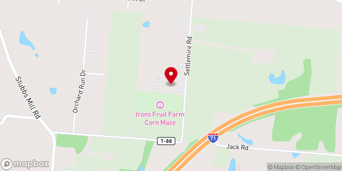 Map showing location of Anchor of Hope Church