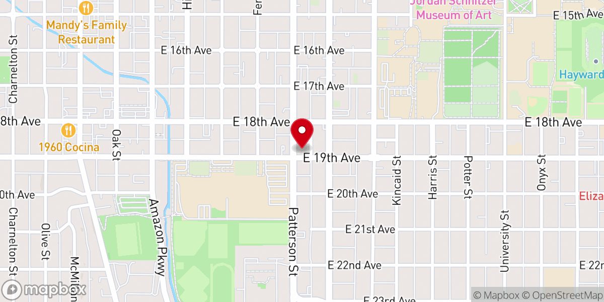 Map showing location of Emerald Community Fellowship