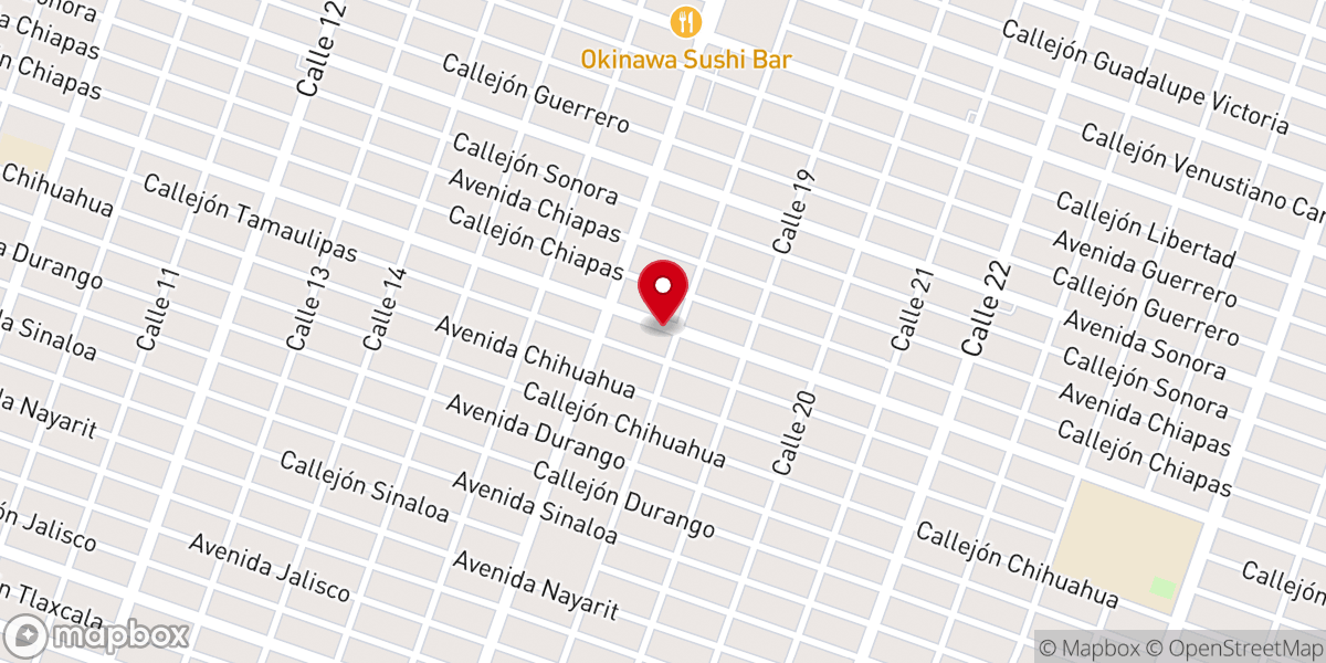 Map showing location of Monte Sion Centro Cristiano
