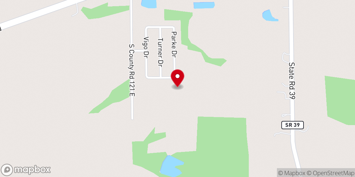 Map showing location of Baptist Fellowship Church