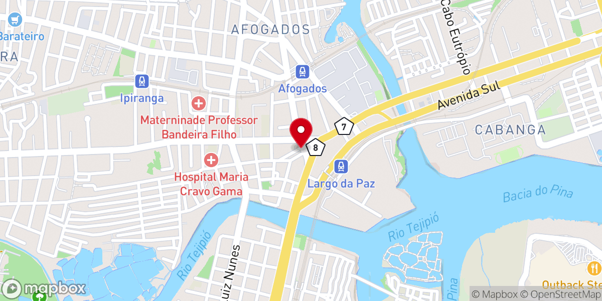 Map showing location of Paróquia Nossa Senhora da Paz