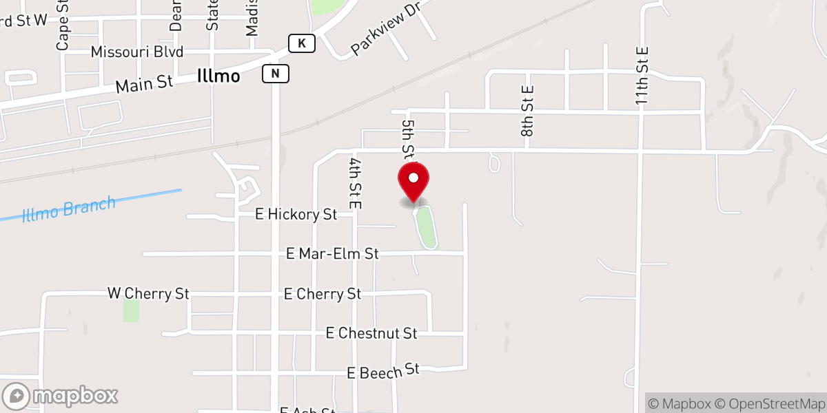 Map showing location of Eisleben Lutheran Church