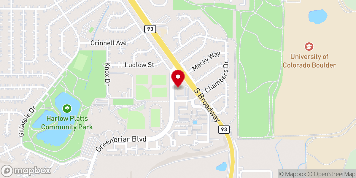 Map showing location of Mt. Hope Lutheran Church