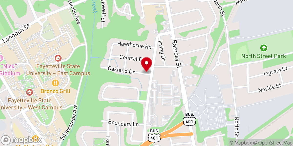 Map showing location of Mount Carmel Missionary Baptist Church Inc