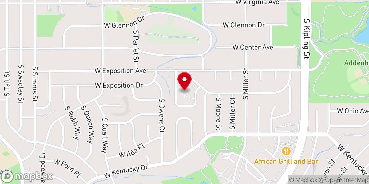 Map showing location of Green Mountain Christian Church