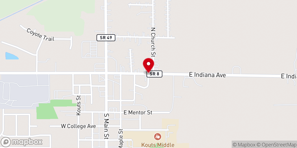 Map showing location of St Mary's Parish Hall