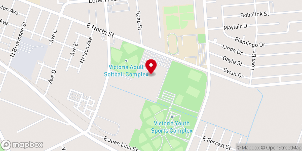 Map showing location of Victoria Community Center