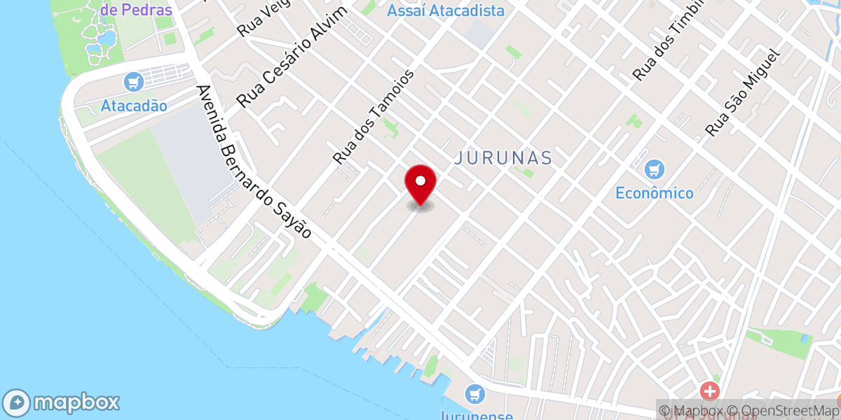 Map showing location of Igreja Crista Evangelica do Jurunas