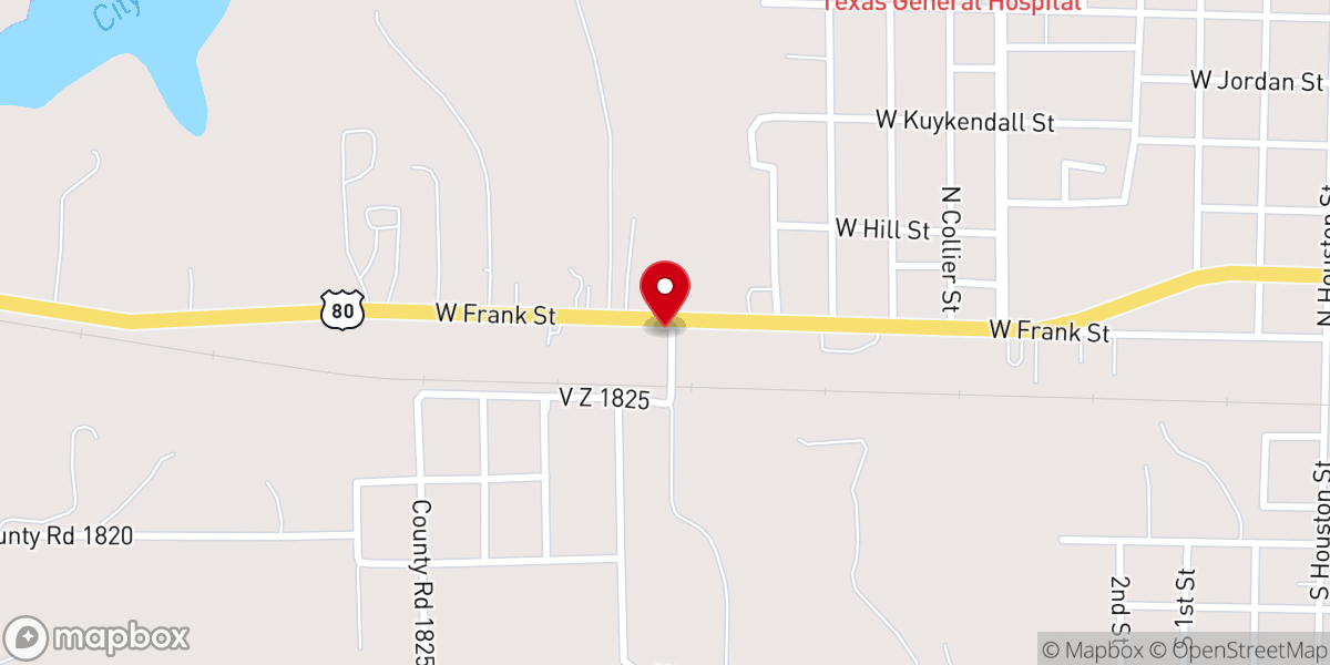 Map showing location of Grandma's Kitchen Cafe