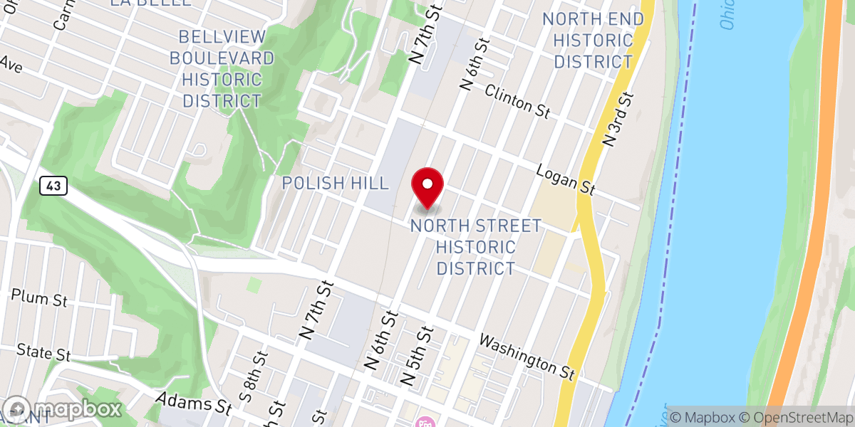 Map showing location of Urban Mission Food Warehouse