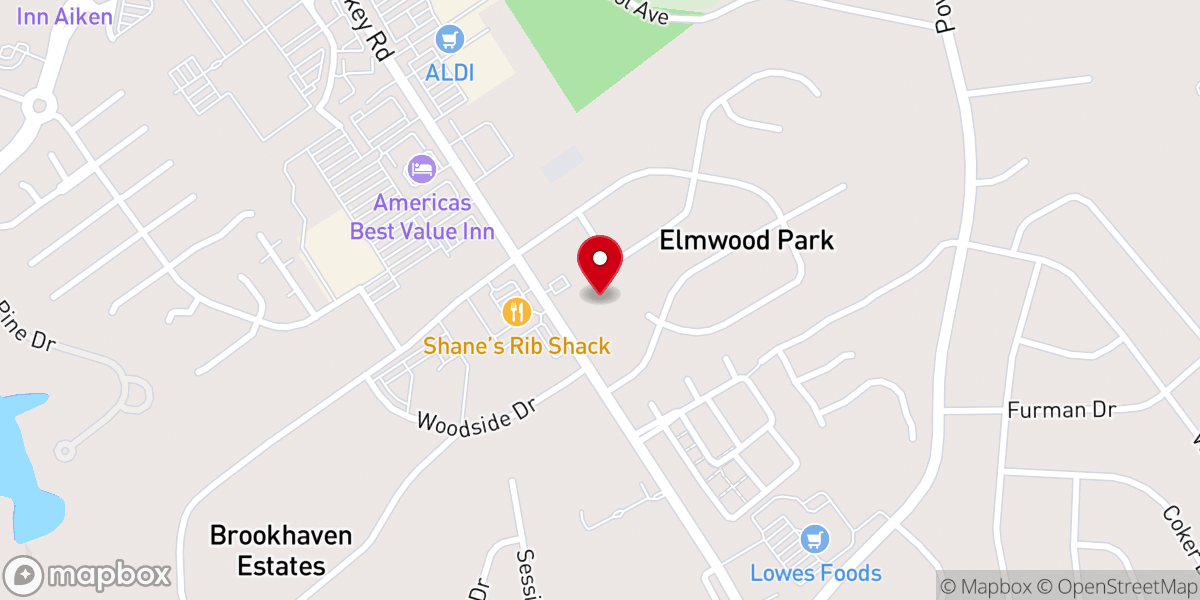 Map showing location of Mercy Church