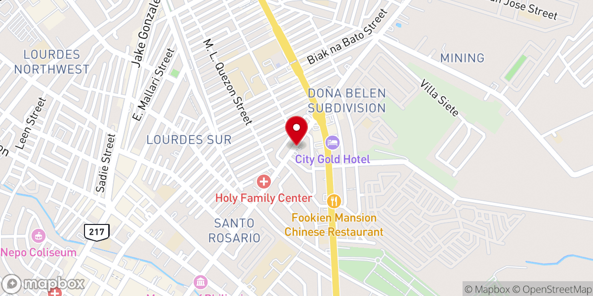 Map showing location of Faith Baptist Church Of Angeles City