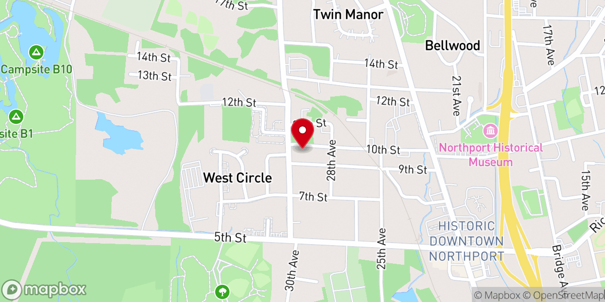 Map showing location of REVOLUTION Bible Church