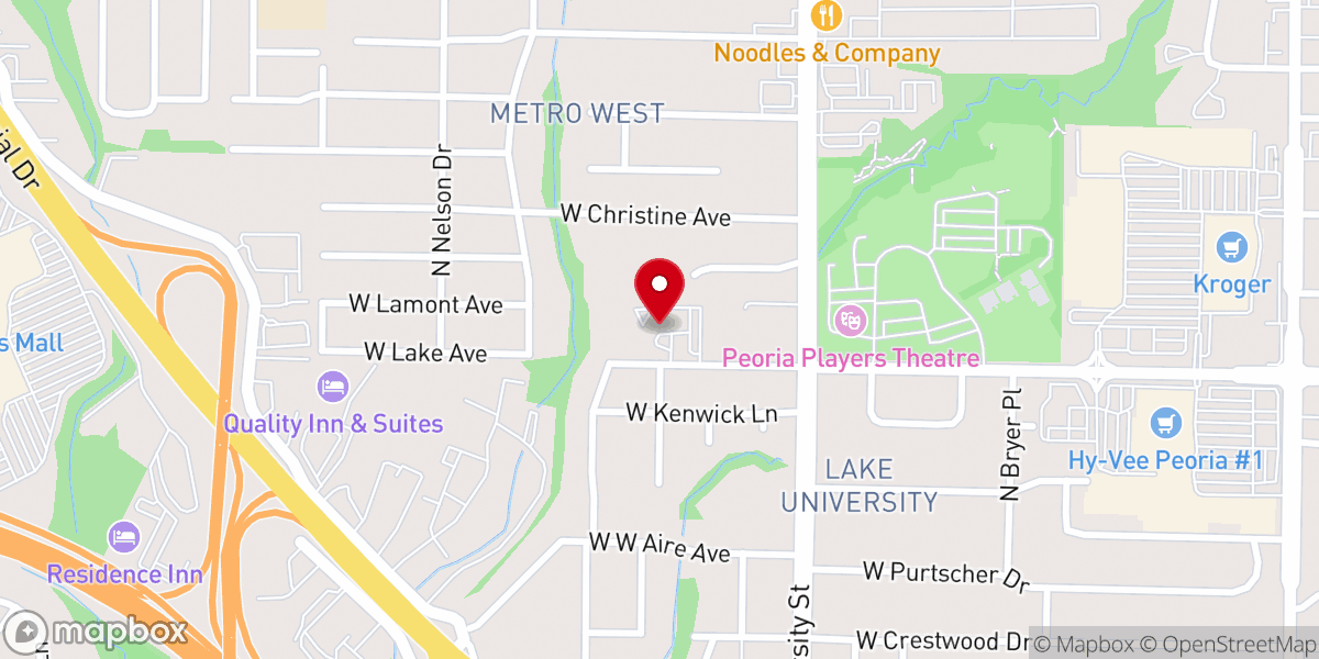 Map showing location of Saint Paul Lutheran Church