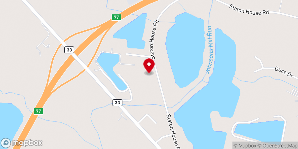 Map showing location of Mt Pleasant Christian Church