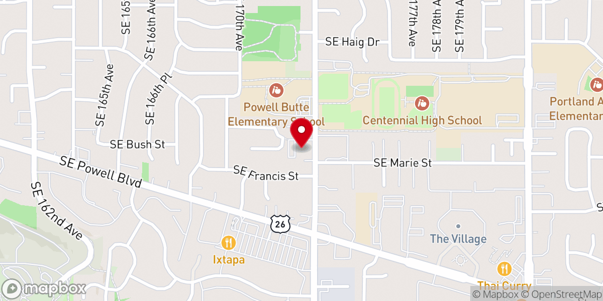 Map showing location of Lynchwood Christian Church