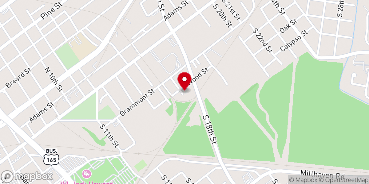 Map showing location of Greater Flowery Mt Baptist Church