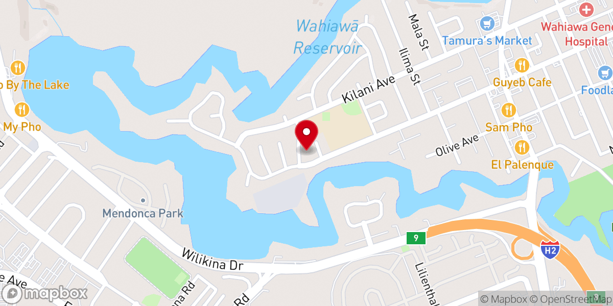 Map showing location of Olive United Methodist Church