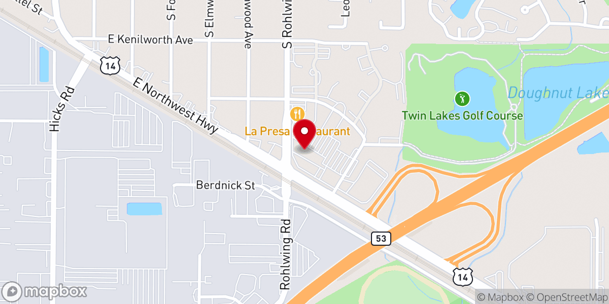 Map showing location of Cornerstone Evangelical Comm