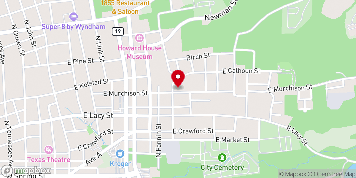Map showing location of The Antioch Church