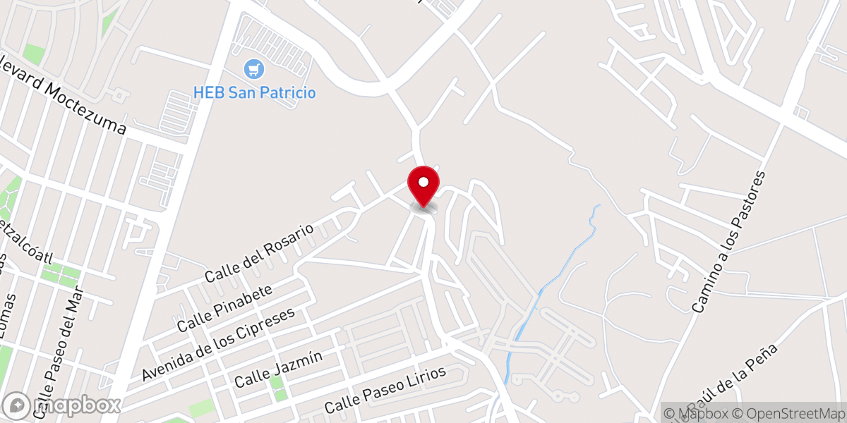 Map showing location of La Inmaculada Concepción