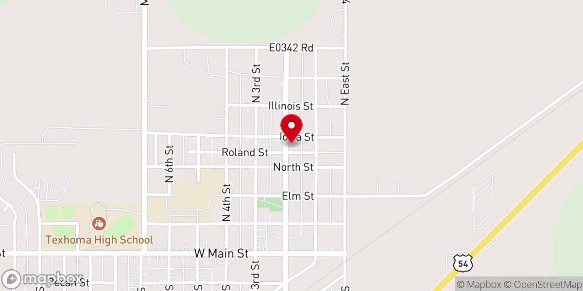 Map showing location of St Paul Lutheran Church