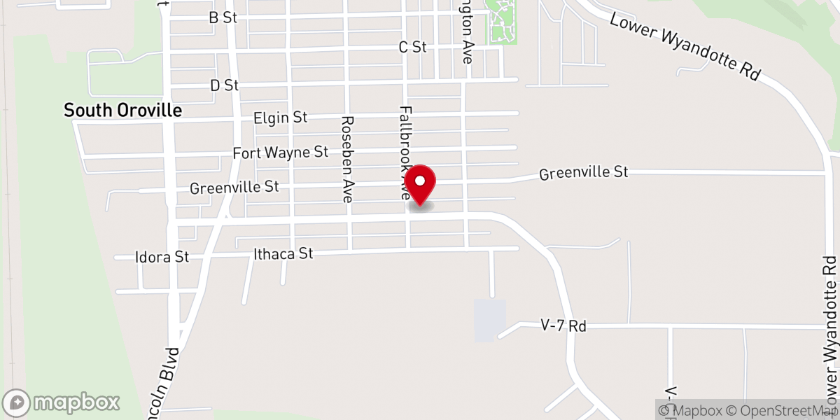 Map showing location of Calvary Christian Fellowship