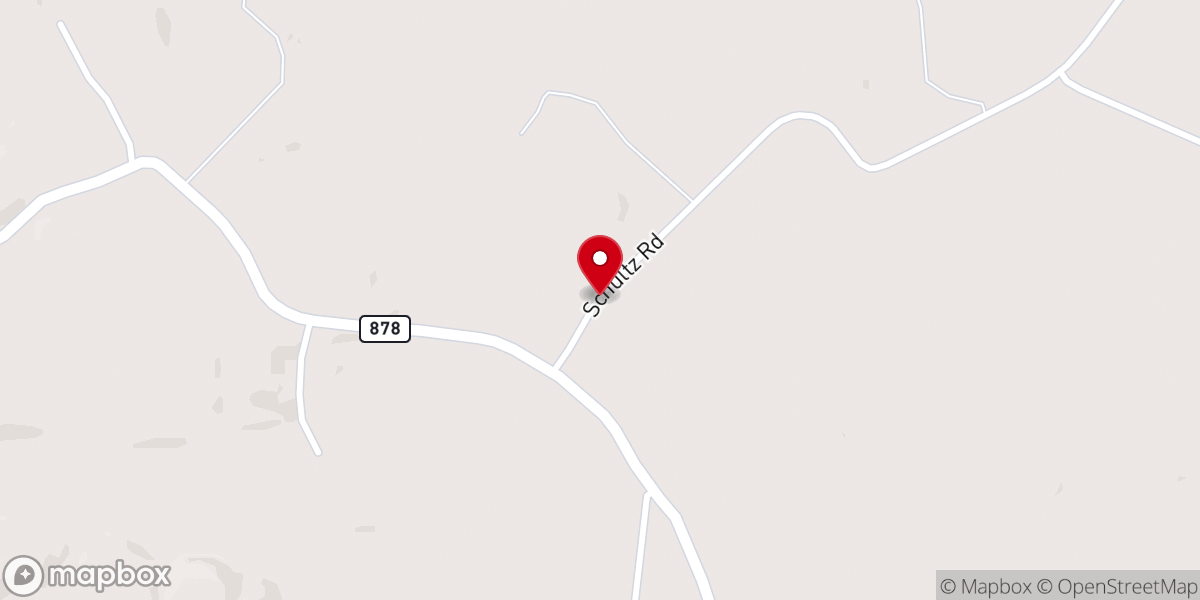 Map showing location of Fairview Baptist Church