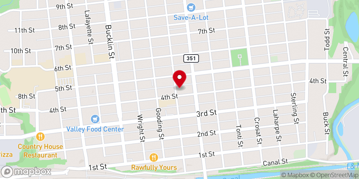 Map showing location of Saint Patrick Roman Catholic Church